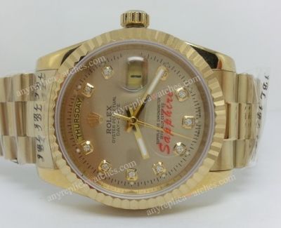 Replica Rolex Day Date Watch Gold Presidential Men Watch